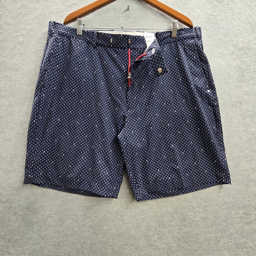 Ralph Lauren RLX Men Activewear Shorts 40 Navy Geometric Chino RLX Classic